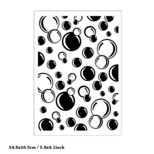Bubbles Pattern Embossing Folders Musical Notes Embossing Folders 4