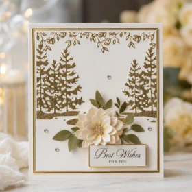 Winter Pine Forest Embossing Folders