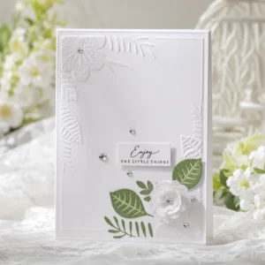 Floral Corner Embossing Folders EM280 Corner Flowers Card Gilded 4