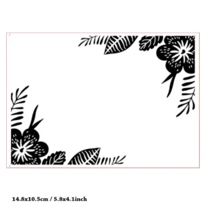 Floral Corner Embossing Folders Butterfly Flower Border Embossing Folders 4