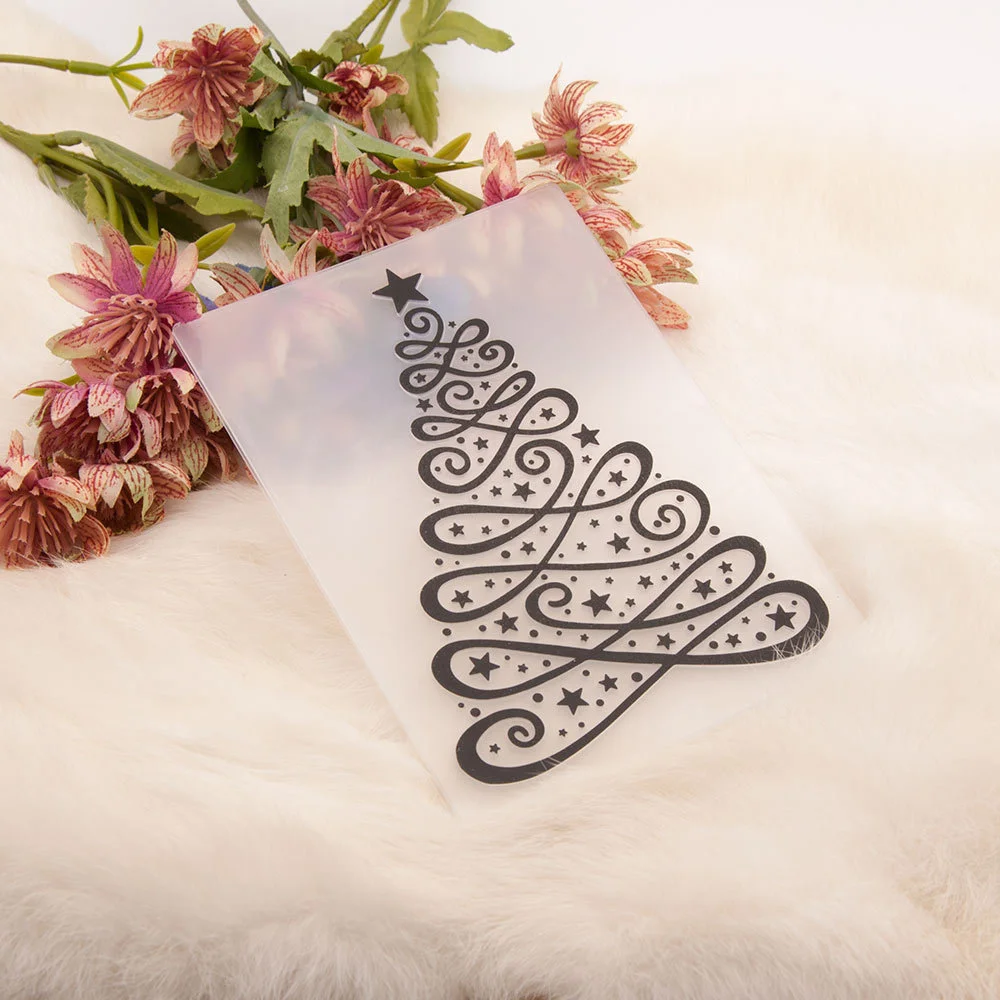 Swirl Christmas Tree Embossing Folders Swirl Christmas Tree Embossing Folders