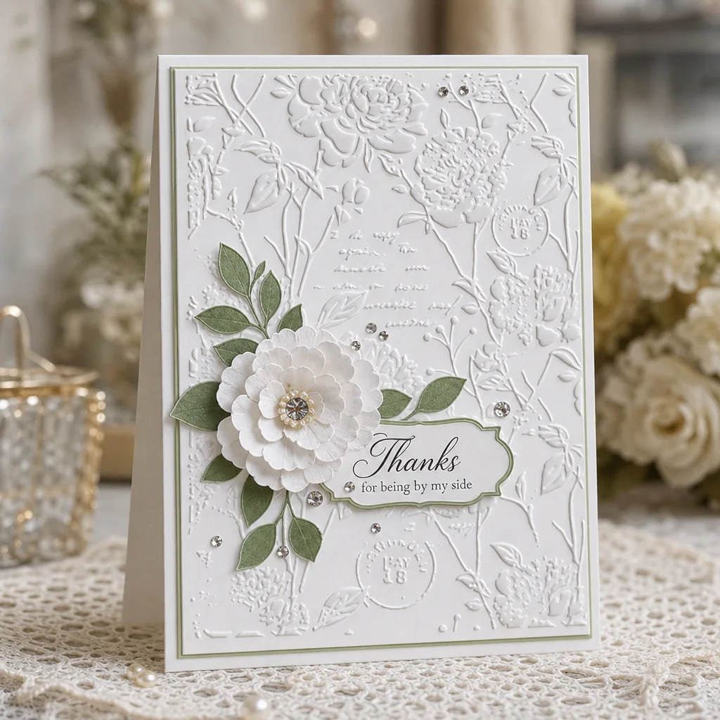 Vintage Floral Embossing Folders EM283 Vintage Peony Card 01 1