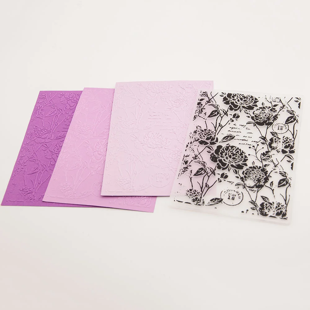 Vintage Floral Embossing Folders 3 Vintage Floral Embossing Folders 3