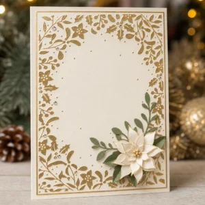 Floral Leaf Border Frame Embossing Folders EM284 Floral Leaf Border Frame Embossing Folders 3
