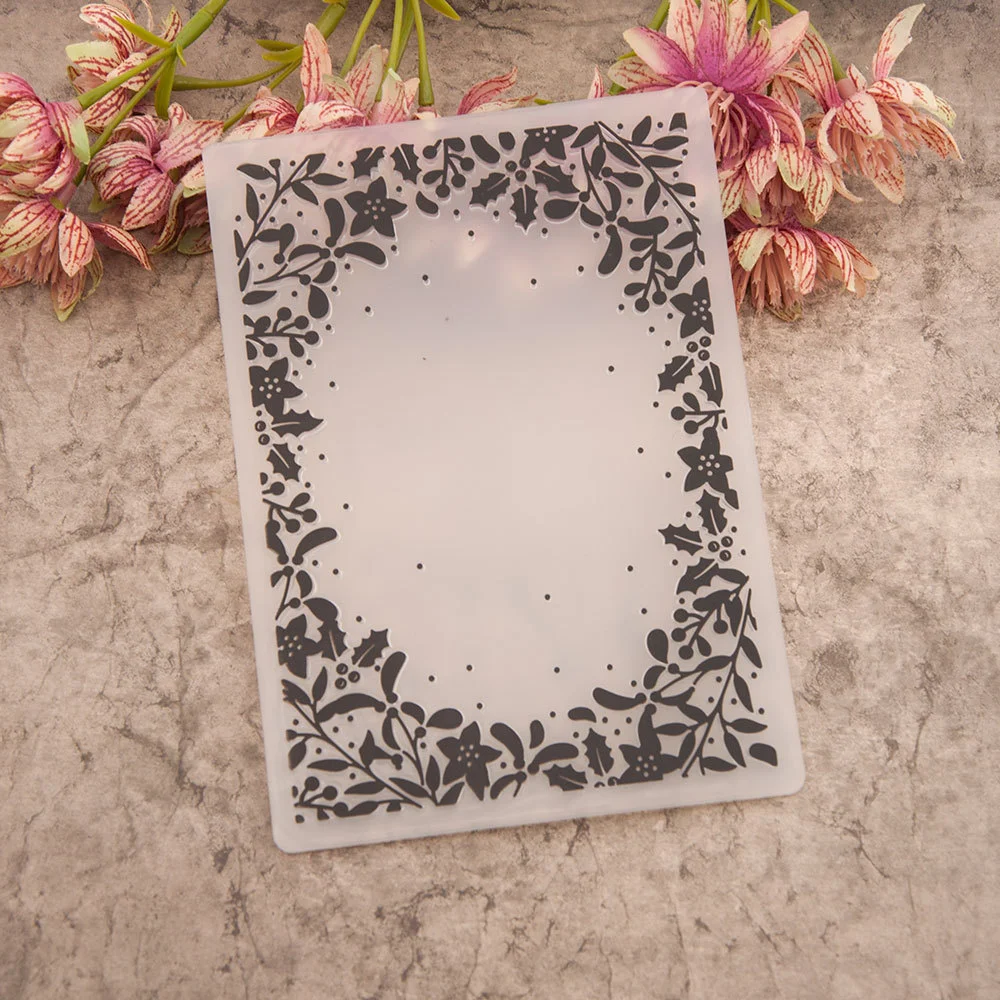 Floral Leaf Border Frame Embossing Folders 1 Floral Leaf Border Frame Embossing Folders 1