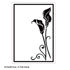 Calla Lily Corner Embossing Folders Calla Lily Corner Embossing Folders 1