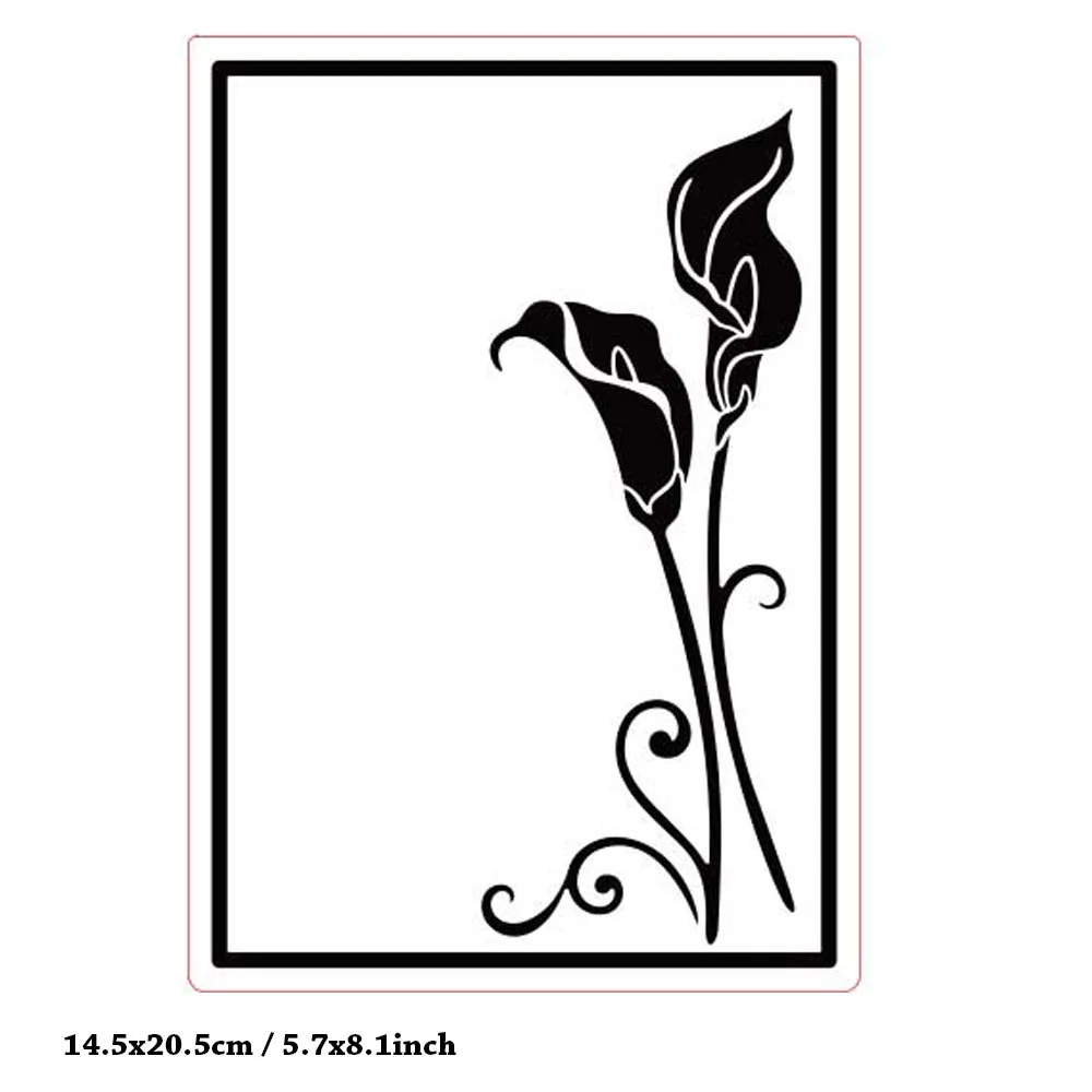 Calla Lily Corner Embossing Folders 1 Calla Lily Corner Embossing Folders 1