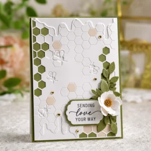 EM345 Bee Honeycomb Card Nonxmas 3