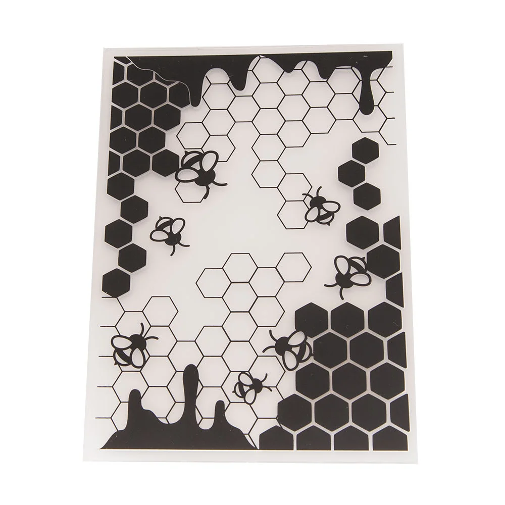 Bee Honeycomb Embossing Folders 4 Bee Honeycomb Embossing Folders 4