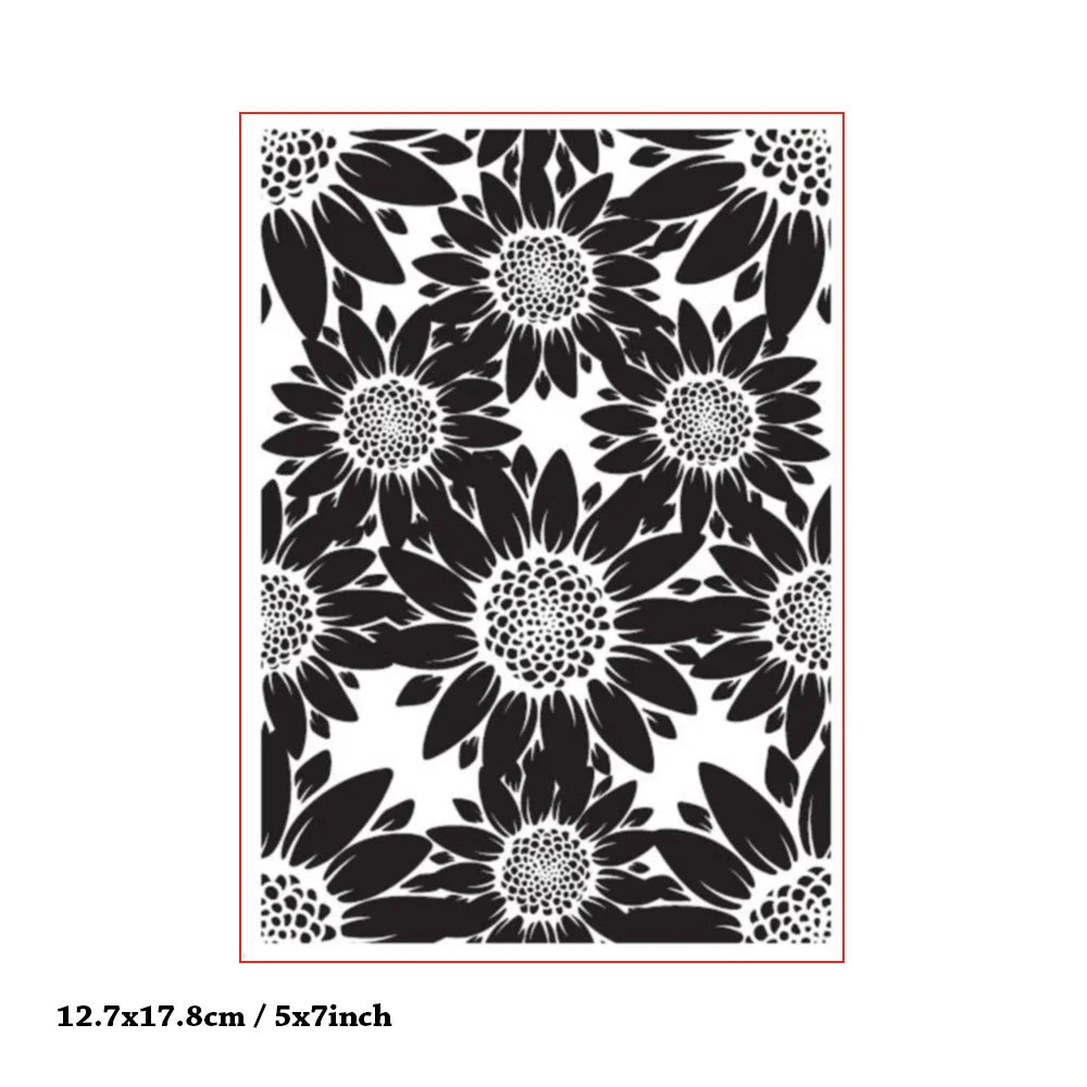 3D Sunflower Embossing Folders 1 3D Sunflower Embossing Folders 1