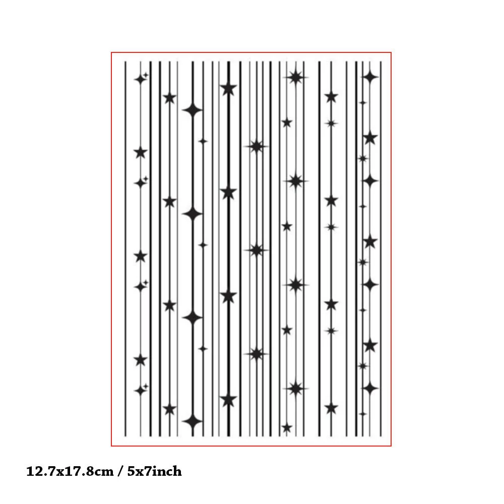 3D Star Stripe Embossing Folders 1 3D Star Stripe Embossing Folders 1