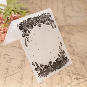 Floral Star Frame Embossing Folders