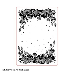 Floral Star Frame Embossing Folders Floral Star Frame Embossing Folders 4