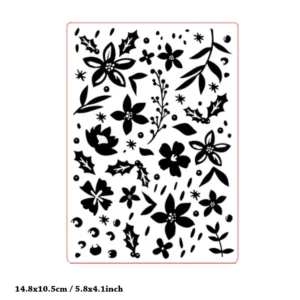 Christmas Floral Embossing Folders Dot Starburst Embossing Folders 5