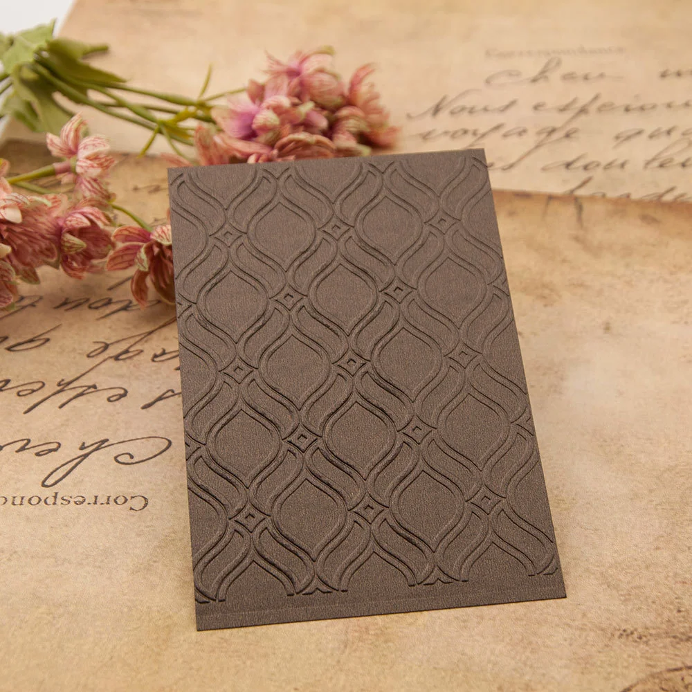 Geometric Wave Lattice Embossing Folders 1 Geometric Wave Lattice Embossing Folders 1