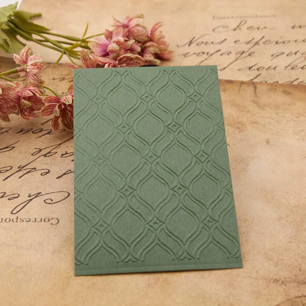 Geometric Wave Lattice Embossing Folders 2 Geometric Wave Lattice Embossing Folders 2