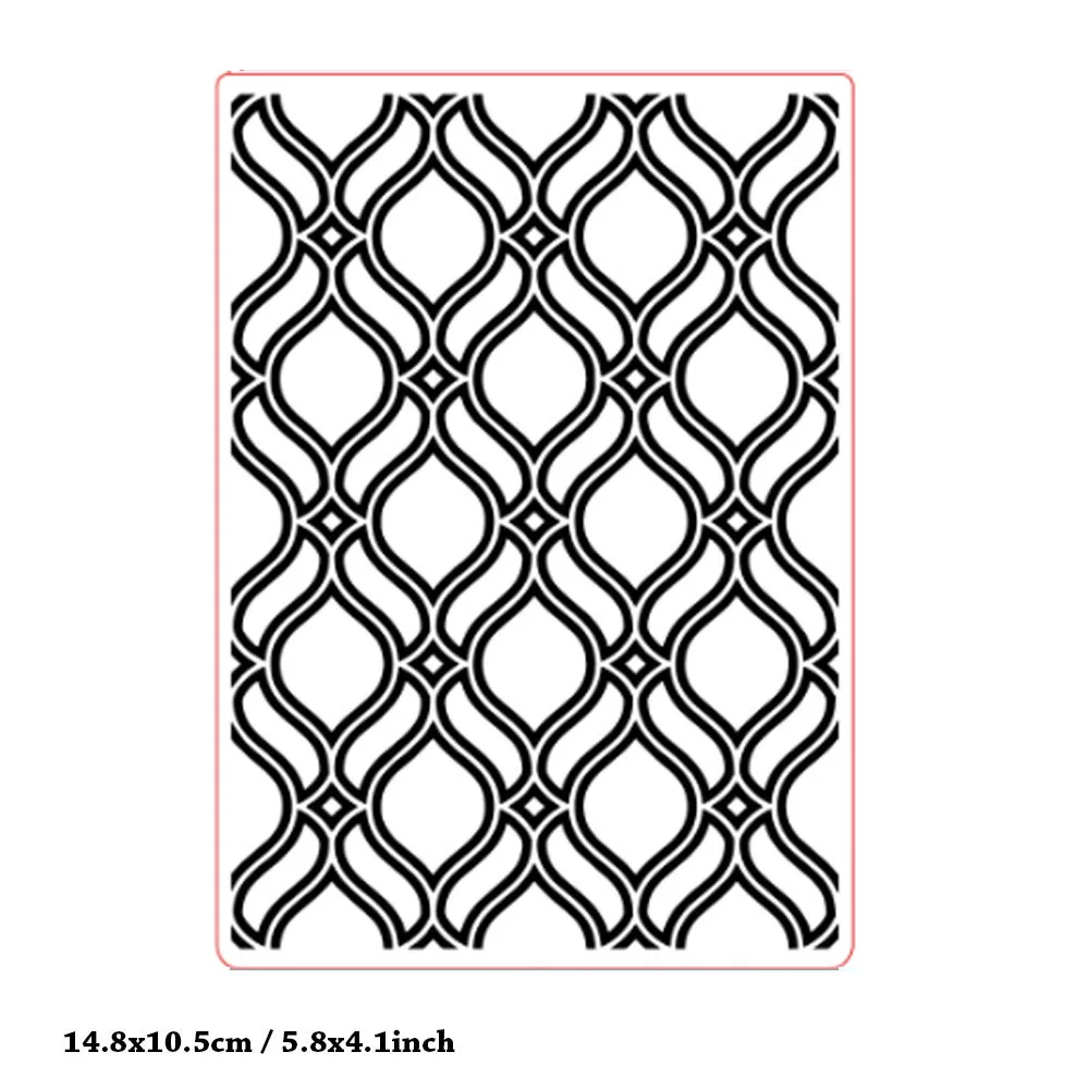 Geometric Wave Lattice Embossing Folders 4 Geometric Wave Lattice Embossing Folders 4