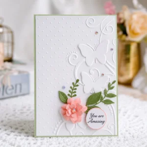 EM362 Butterfly Dots Card 1
