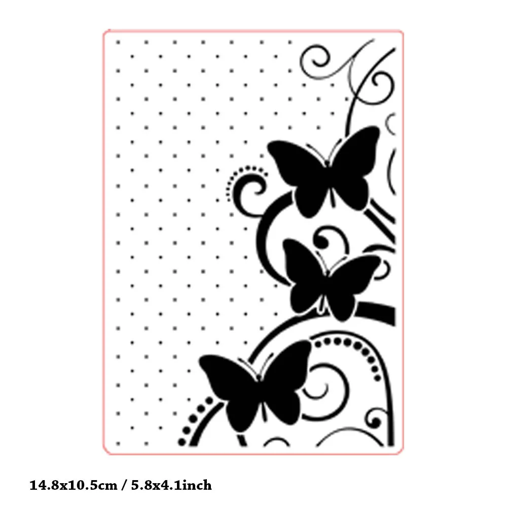 Butterfly Polka Dots Embossing Folders 5 Butterfly Polka Dots Embossing Folders 5