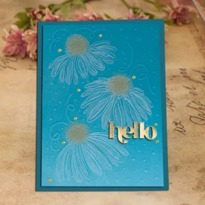 Coneflower Daisy Embossing Folders 1