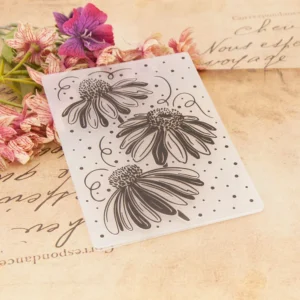Coneflower Daisy Embossing Folders 3