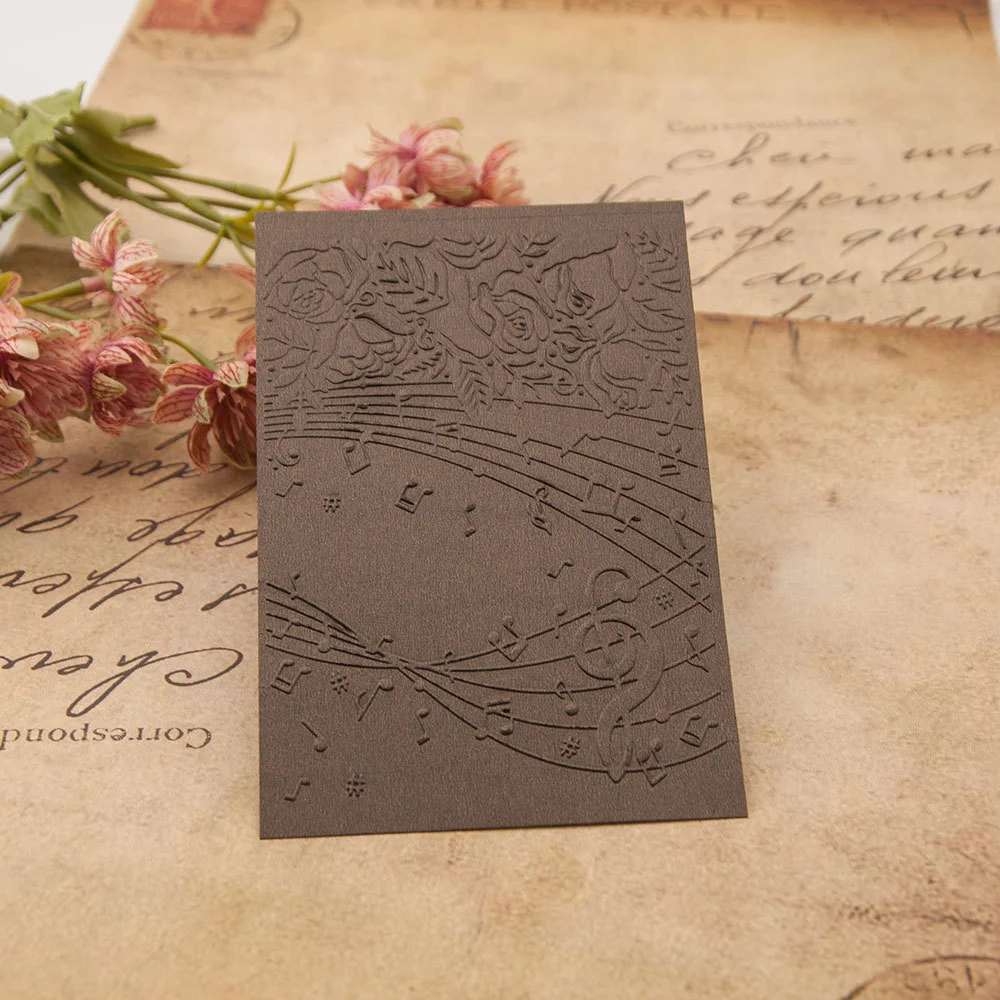 Musical Rose Embossing Folders 1 Musical Rose Embossing Folders 1