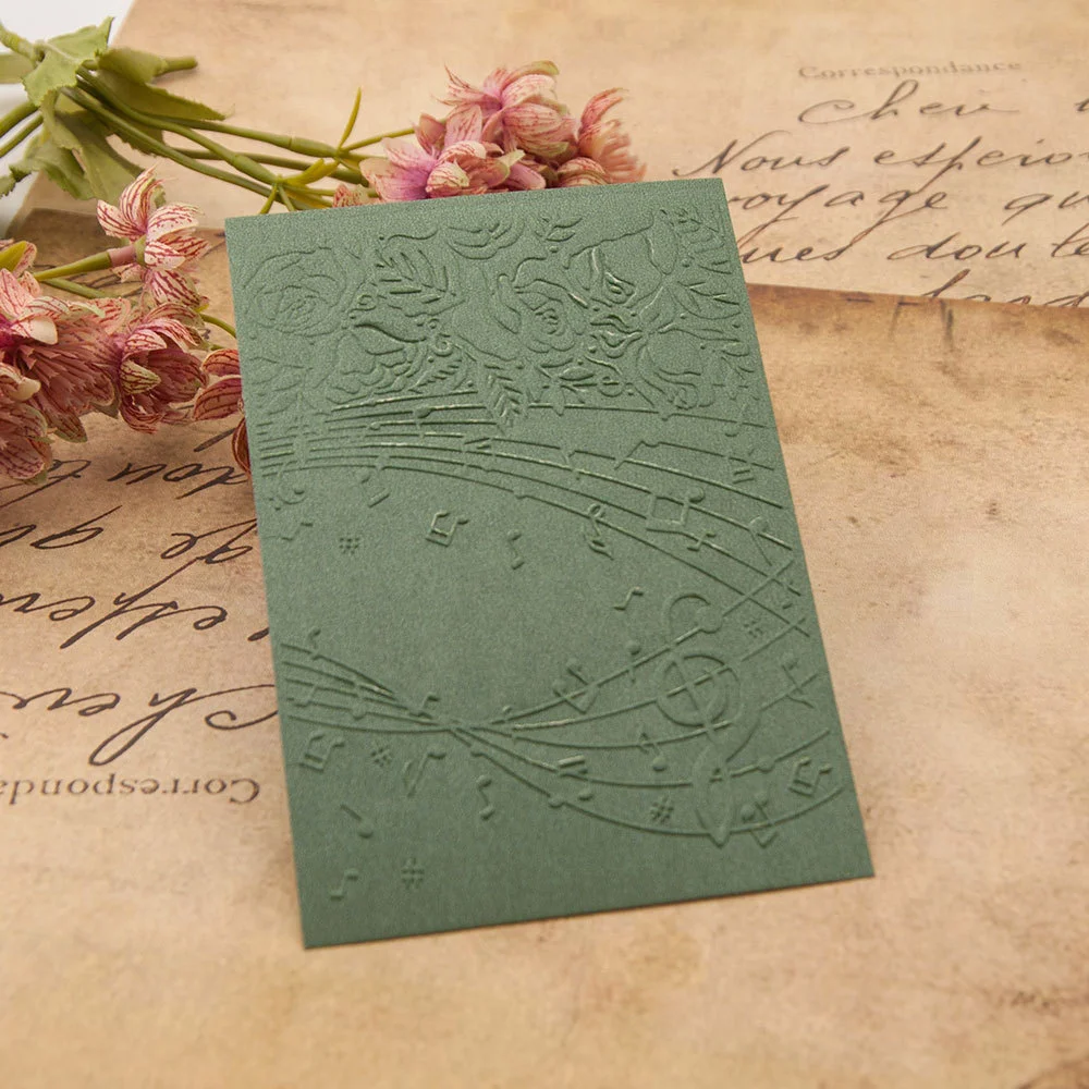 Musical Rose Embossing Folders 2 Musical Rose Embossing Folders 2