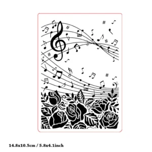 Musical Rose Embossing Folders Musical Rose Embossing Folders 4