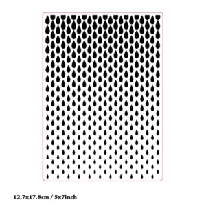 Raindrop Pattern Embossing Folders Elegant Damask Scroll Embossing Folders 4