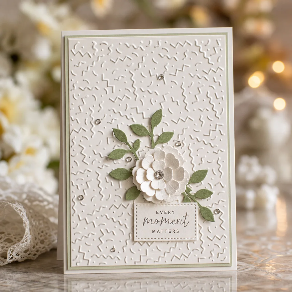 Confetti Waves Embossing Folders EM370 Memphis Squiggles Card 01 1