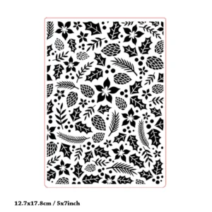 Floral Damask Pattern Embossing Folders 5