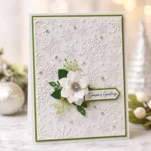 Elegant Snowflakes Card 02 1