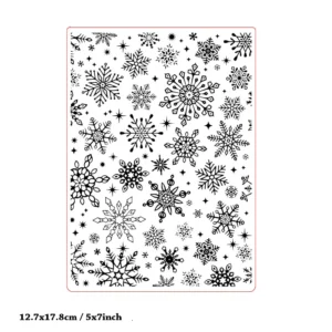 Snowflakes Embossing Folders Curved Floral Leaf Scroll Embossing Folders 4