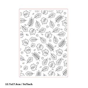 Leafy Foliage Embossing Folders Floral Corner Decorative Embossing Folders 4