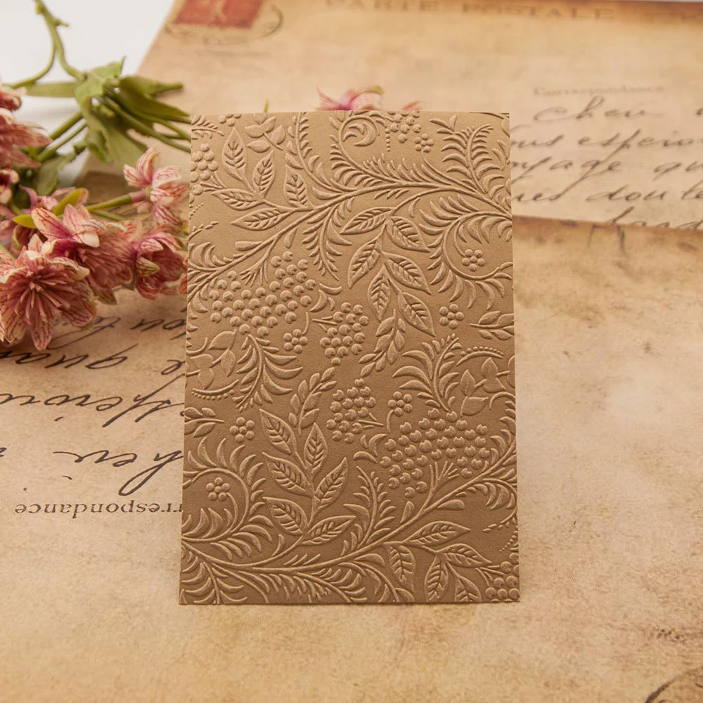 Berry Branch Floral Embossing Folders 1 Berry Branch Floral Embossing Folders 1