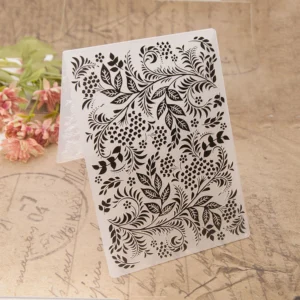 Berry Branch Floral Embossing Folders Layered Christmas Tree Embossing Folders 5