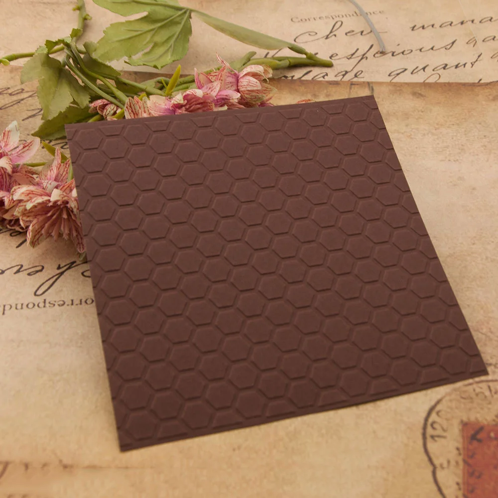 Hexagon Honeycomb Embossing Folders 1 Hexagon Honeycomb Embossing Folders 1