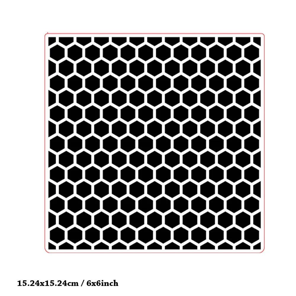Hexagon Honeycomb Embossing Folders 5 Hexagon Honeycomb Embossing Folders 5