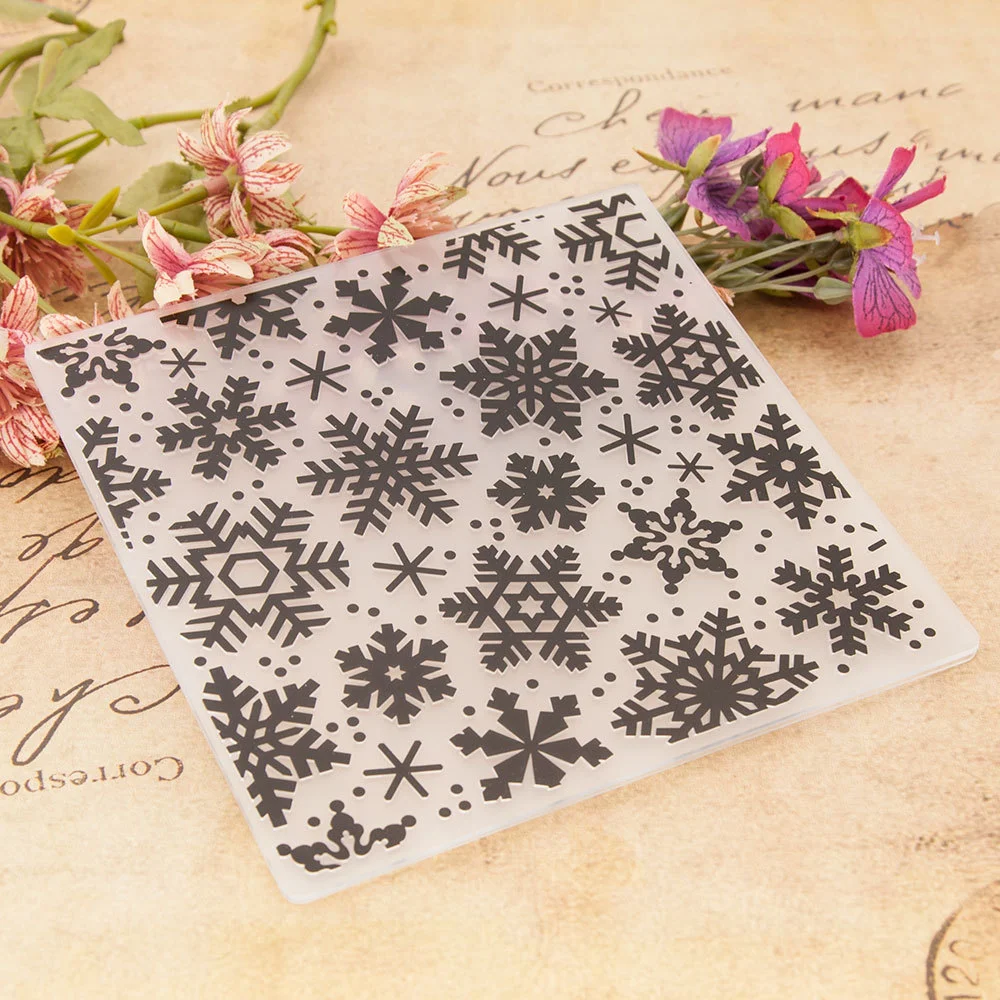 Snowflake Flurry Embossing Folders 3 Snowflake Flurry Embossing Folders 3