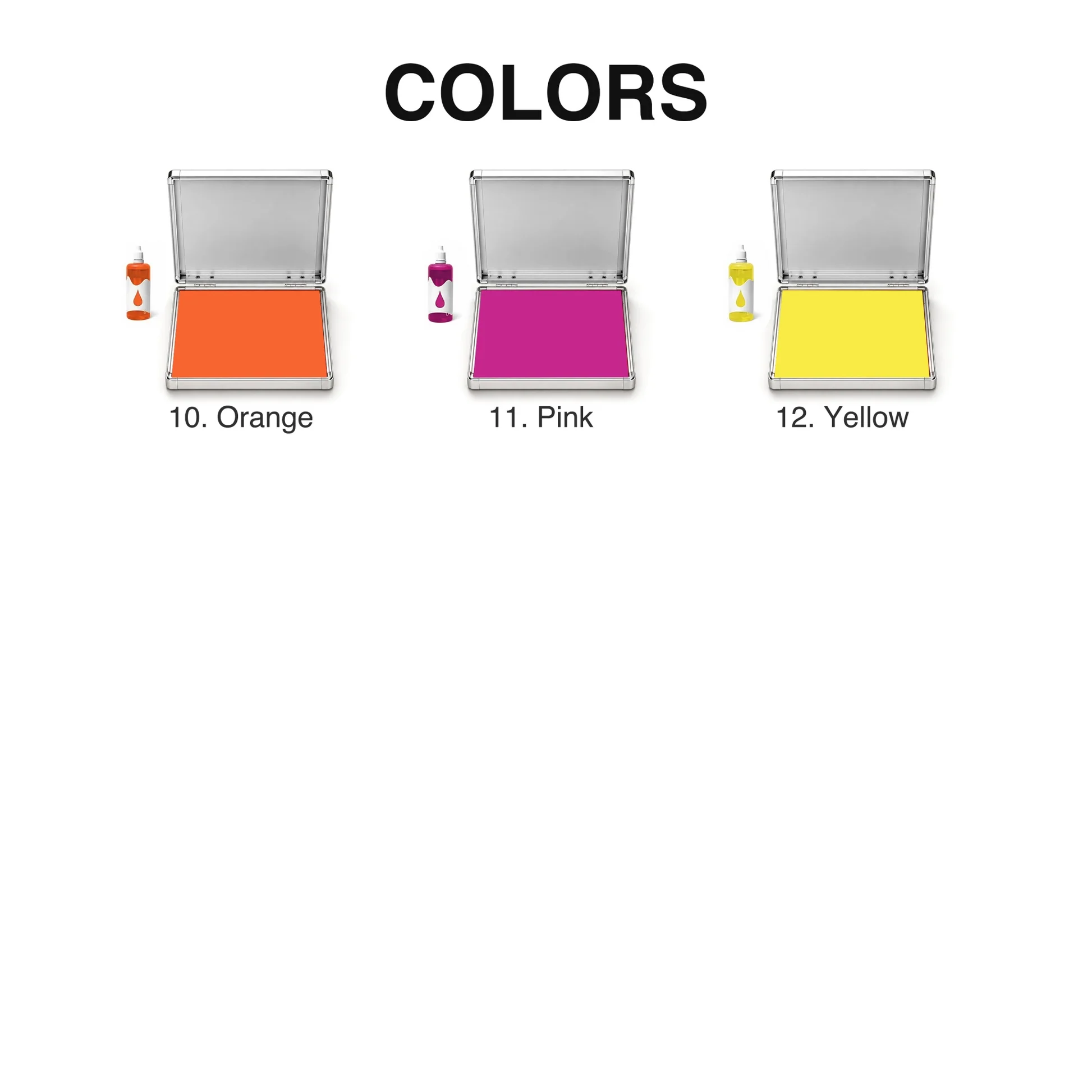 Extra Large Quick-Dry Multi-Color Ink Pad with Metal Case Extra Large Quick Dry Multi Color Ink Pad With Metal Case42 2000