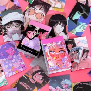 Girl Japanese Anime People Style Washi Sticker Book 2