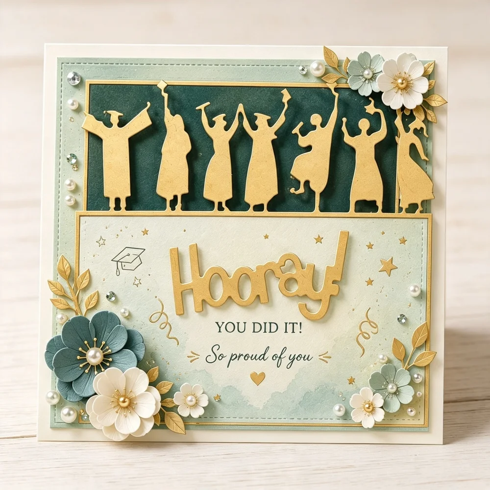 Happy Graduates Metal Die Cuts Happy Graduates Metal Die Cuts A 3