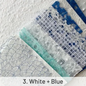 White + Blue