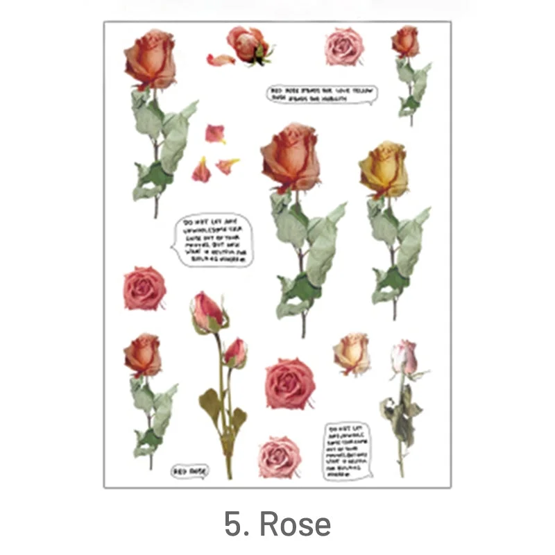 Romantic Translucent Plant Clear Transparent Sticker 1 Romantic Translucent Plant Clear Transparent Sticker 1