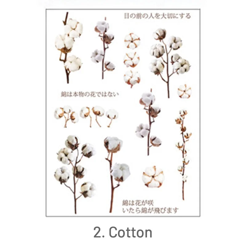 Romantic Translucent Plant Clear Transparent Sticker 4 Romantic Translucent Plant Clear Transparent Sticker 4