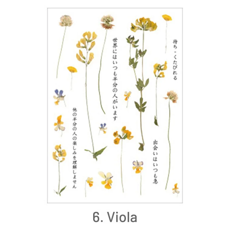 Romantic Translucent Plant Clear Transparent Sticker Romantic Translucent Plant Clear Transparent Sticker