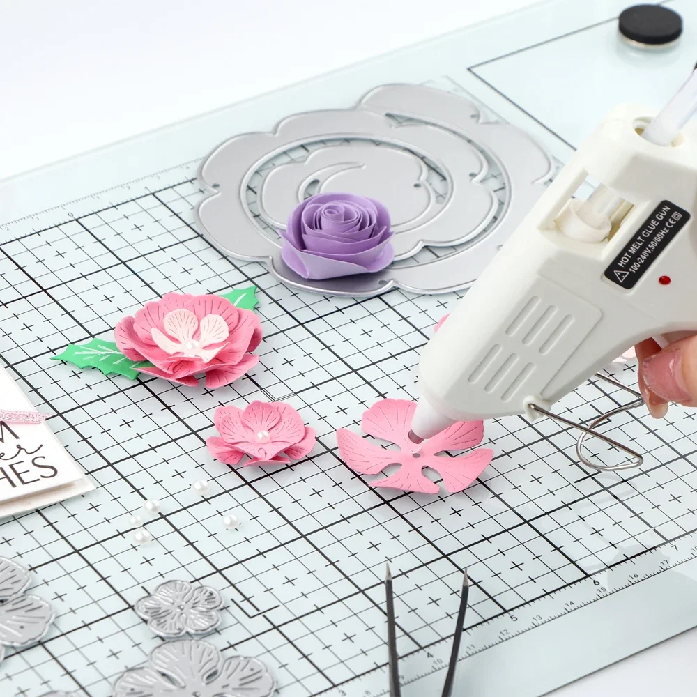 Sumflying All-in-One Magnetic Glass Craft Mat for Cutting Stamping Heat Embossing and Hot Glue – image 4 Sumflying All-in-One Magnetic Glass Craft Mat for Cutting Stamping Heat Embossing and Hot Glue - image 4