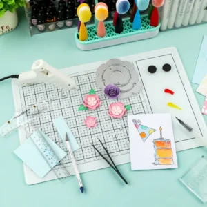 Sumflying Magnetic Glass Craft Mat Sumflying All-in-One Magnetic Glass Craft Mat for Cutting Stamping Heat Embossing and Hot Glue - image 10