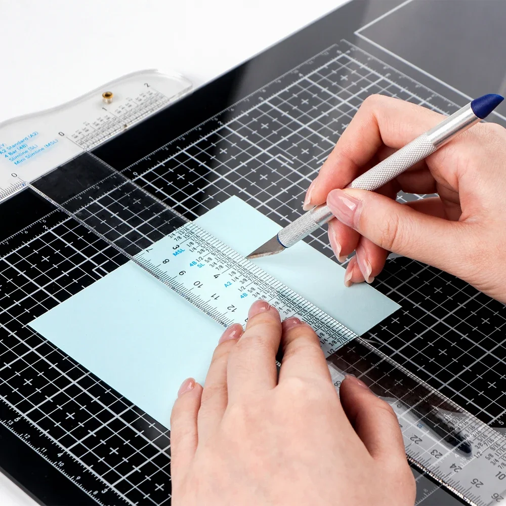 Sumflying All-in-One Magnetic Glass Craft Mat for Cutting Stamping Heat Embossing and Hot Glue – image 3 Sumflying All-in-One Magnetic Glass Craft Mat for Cutting Stamping Heat Embossing and Hot Glue - image 3