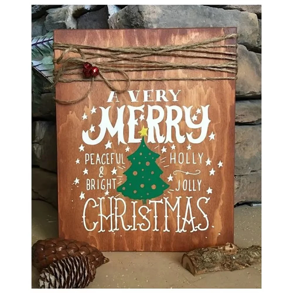 Sumflying Christmas Sentiments Silk Screen Stencil Sumflying Christmas Sentiments Silk Screen Stencil 2